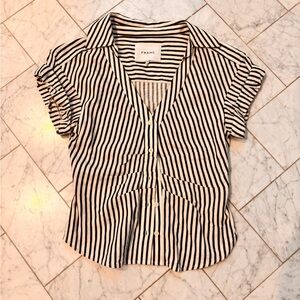 Frame Denim Striped Button Down Shirt